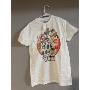 Looney Tunes Warner Bros. Men's T-Shirt Size Medium White New Short Sleeve